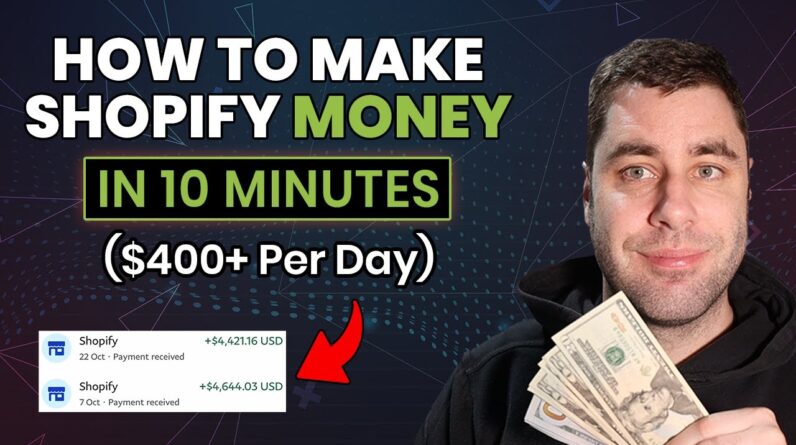 How To Make Money On Shopify As A Beginner In 2022 (Easy 10 Minute Guide)