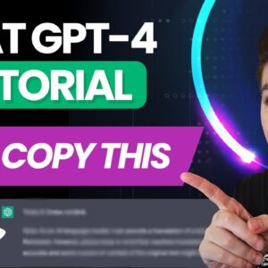 Chat GPT 4 Tutorial: The Best Way To Master AI For Beginners (Noobs)