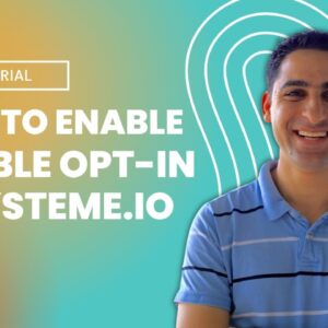 How to enable double opt in in Systeme.io?