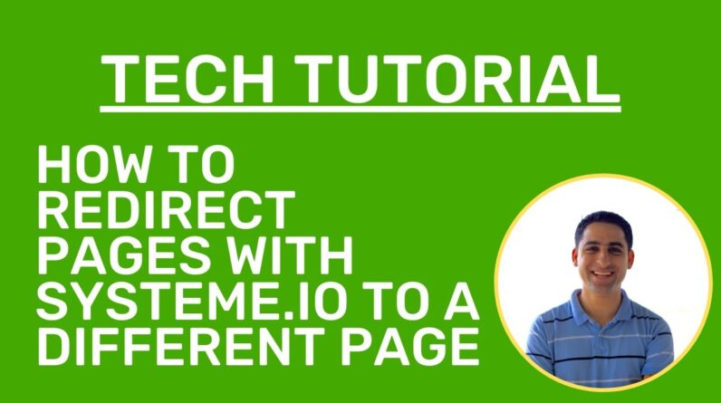 How to redirect pages with systeme.io to a different page ðŸ”¥