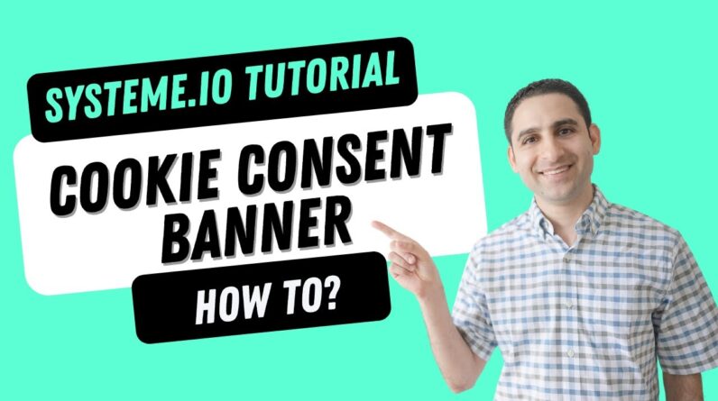 How to add a cookie consent policy popup banner for your systeme.io website ✨ [step-by-step]