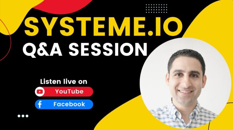 Systeme.io Q&A session [What platform should I use for my online business?]