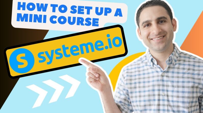 How to set up a free mini course in Systeme.io