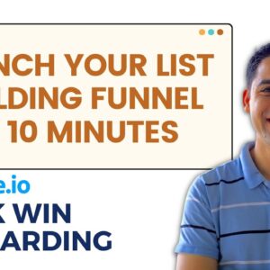Launch your list building funnel with Systeme.io