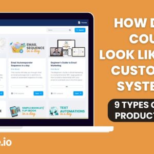 How does a course look like to the customer in Systeme.io (9 types of digital products you can sell)