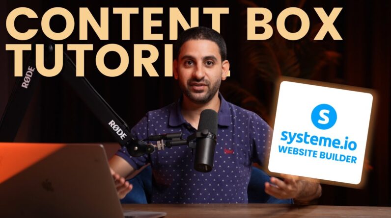 How to create 3 boxes in Systeme.io?  (Content Box element tutorial)