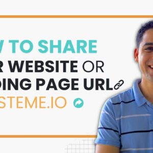 How to share your website or Landing Page URL from Systeme.io?